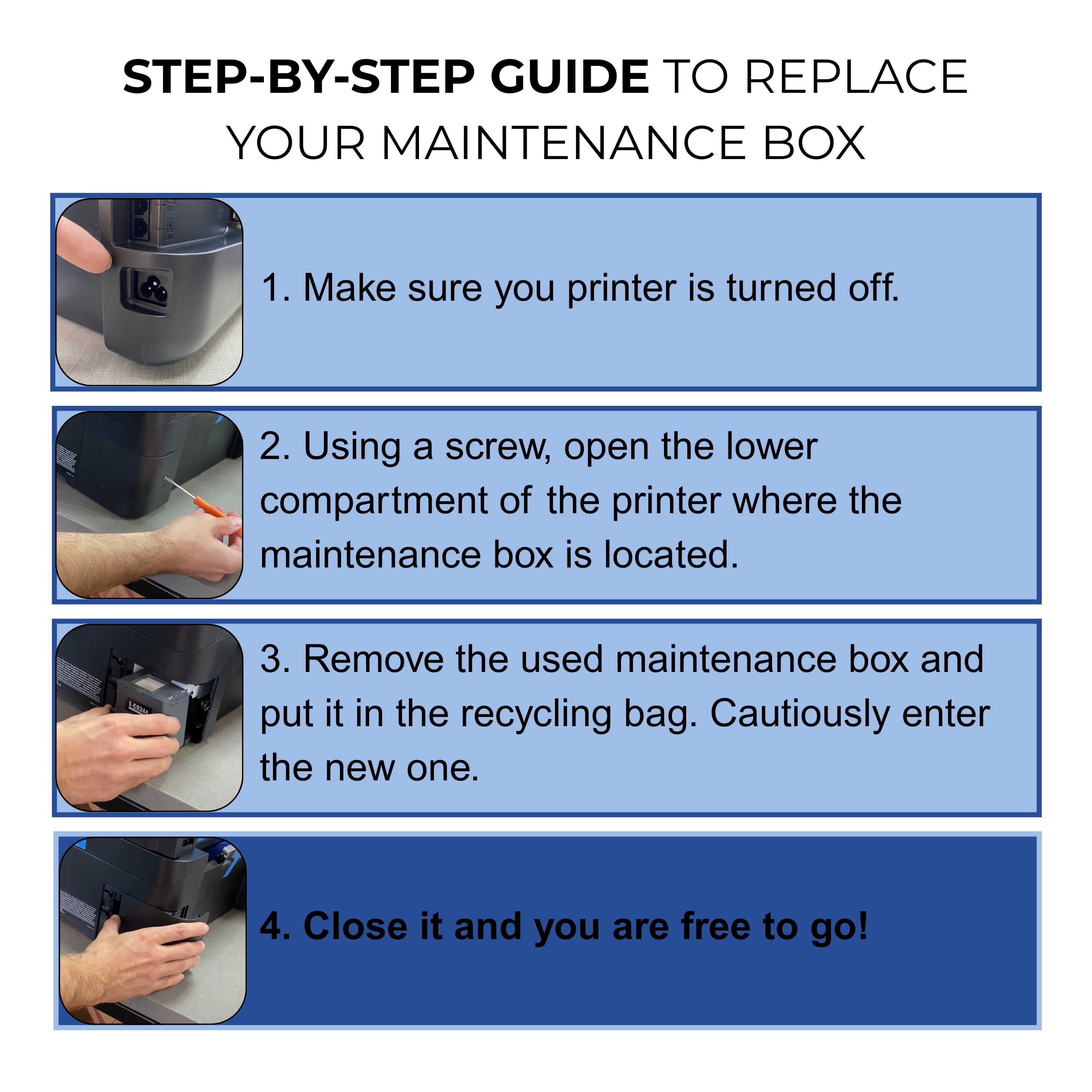 Compatible C9344 Ink Maintenance Box – PROINK High-Absorption, Pre-Chipped