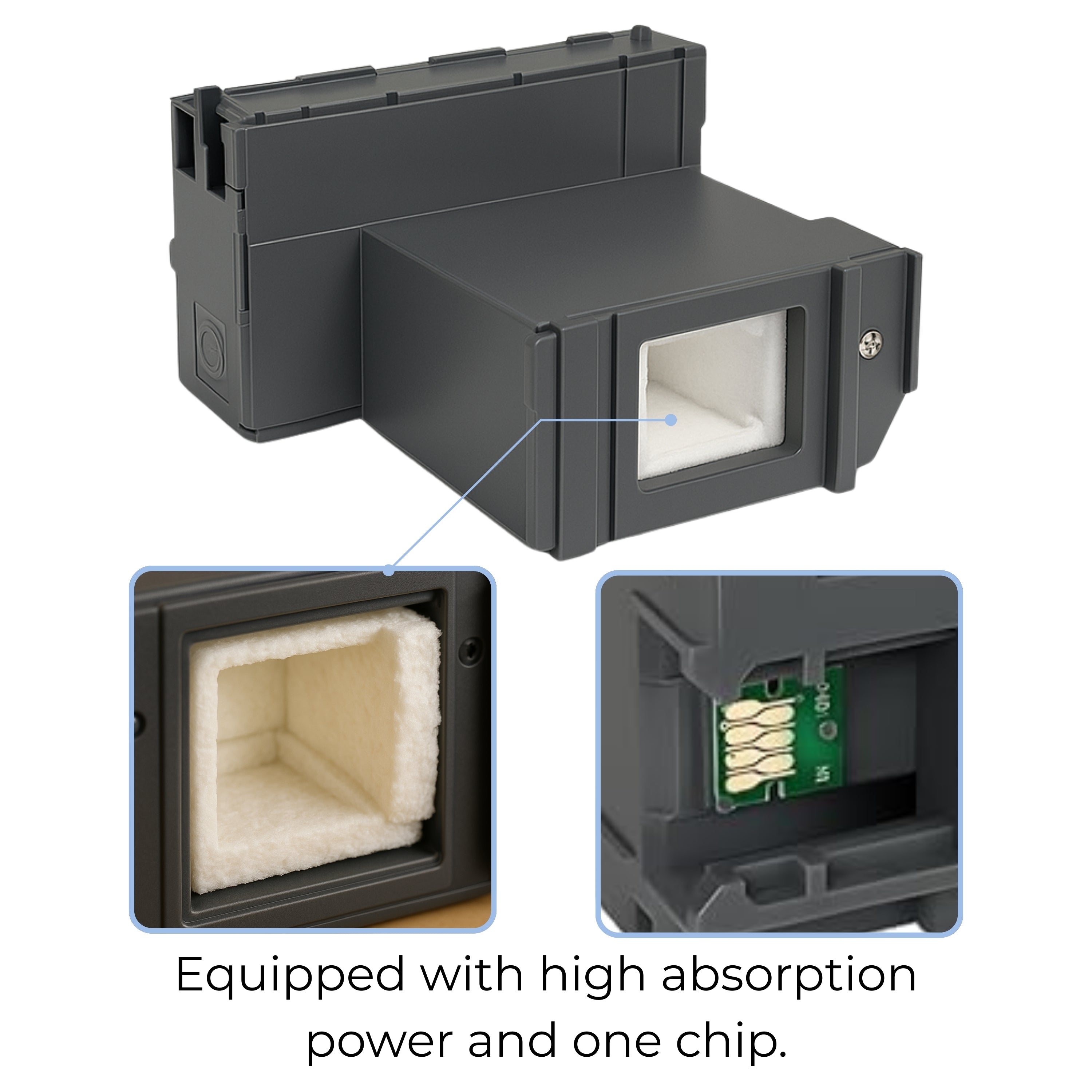 Compatible Epson T04D1 T04D100 Ink Maintenance Box – PROINK High-Absorption, Pre-Chipped