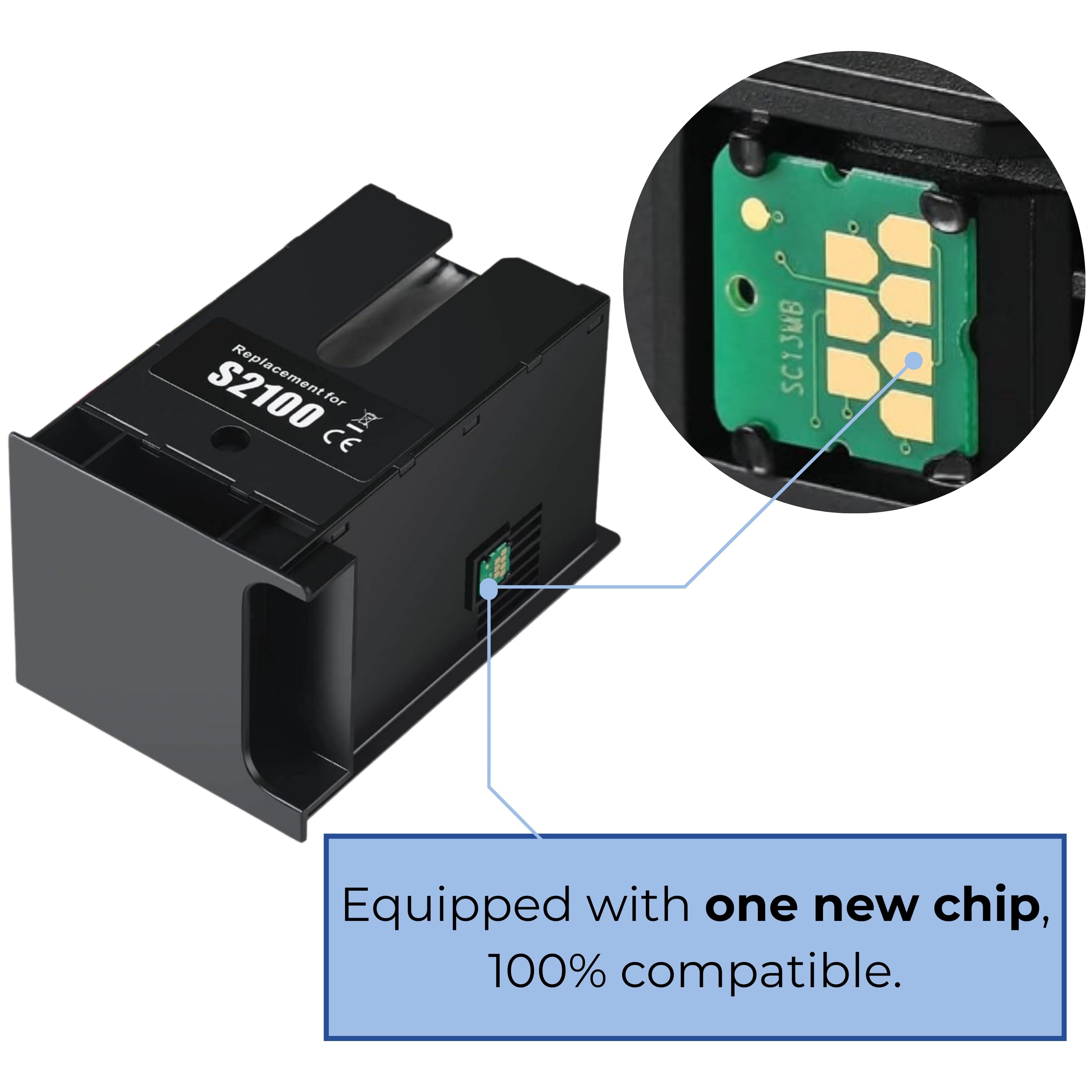 Compatible Epson S2100 Ink Maintenance Box – PROINK High-Absorption, Pre-Chipped