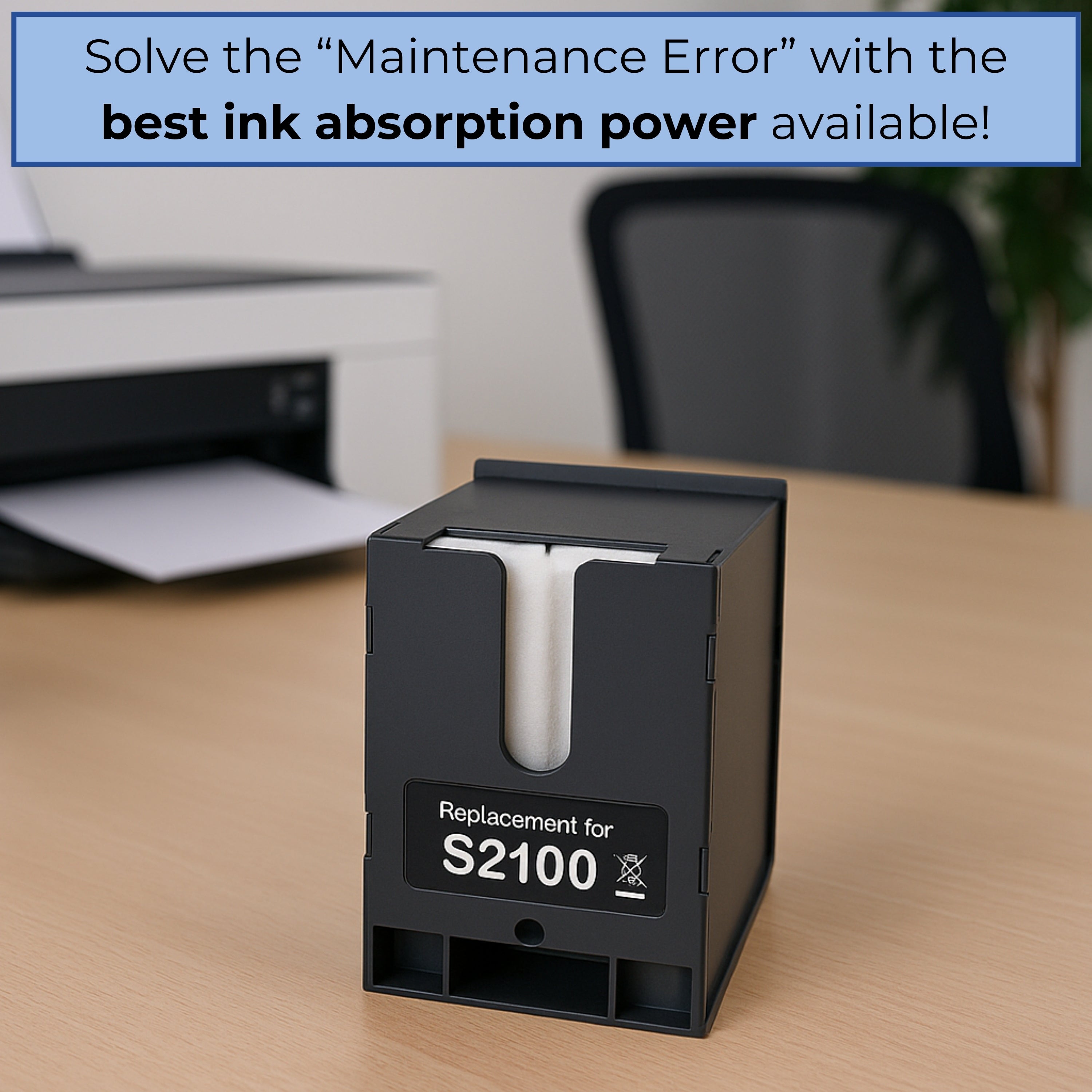 Compatible Epson S2100 Ink Maintenance Box – PROINK High-Absorption, Pre-Chipped